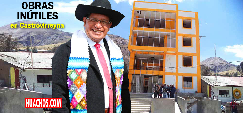 El gore Huancavelica ejecuta un proyecto millonario de construccion de un edificio para empleados publicos que no realizan ningun trabajo real productivo y necesario en la provincia de Castrovirreyna, la mas pobre de este departamento andino.