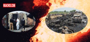 Dantesco incendio en Pakistán por explosión de un camión cisterna lleno de gasolina Dantesco incendio en Pakistán por explosión de un camión cisterna lleno de gasolina