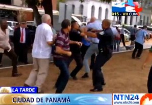 Con la llegada de Obama, Castro, La Bestia y una pelea callejera comenzó la Cumbre Con la llegada de Obama, Castro, La Bestia y una pelea callejera comenzó la Cumbre