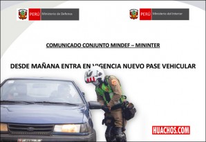 Desde mañana entra en vigencia nuevo Pase Vehicular Desde mañana entra en vigencia nuevo Pase Vehicular