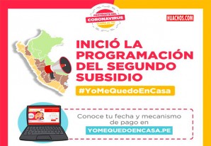 Comunicado del Midis sobre el segundo subsidio “Yo me quedo en casa” Comunicado del Midis sobre el segundo subsidio “Yo me quedo en casa”