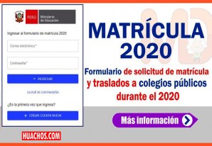 Minedu asigna desde hoy vacantes a colegios públicos Minedu asigna desde hoy vacantes a colegios públicos