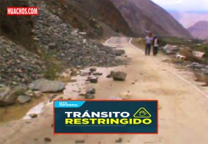 Pisco: Tránsito restringido en el Km 83 de la Carretera Los Libertadores sector Huancano Pisco: Tránsito restringido en el Km 83 de la Carretera Los Libertadores sector Huancano