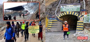 Comuneros de Huachocolpa realizan protesta contra minera Kolpa | VIDEO Comuneros de Huachocolpa realizan protesta contra minera Kolpa | VIDEO
