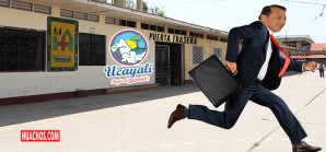 Gobernador de Ucayali sale corriendo por la puerta secreta de su despacho Gobernador de Ucayali sale corriendo por la puerta secreta de su despacho