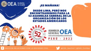 52ª Asamblea General de la OEA se realizará del 5 al 7 de octubre en Lima 52ª Asamblea General de la OEA se realizará del 5 al 7 de octubre en Lima
