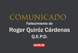 Deceso del Sr. Roger Quiróz Cárdenas (Q.E.P.D.) Deceso del Sr. Roger Quiróz Cárdenas (Q.E.P.D.)