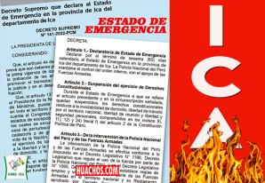 Declaran estado de emergencia en la provincia de Ica por 60 días calendario Declaran estado de emergencia en la provincia de Ica por 60 días calendario