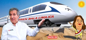 Espejismos en el horizonte del desierto del Sur Chico, en un mediodía caluroso de verano Espejismos en el horizonte del desierto del Sur Chico, en un mediodía caluroso de verano