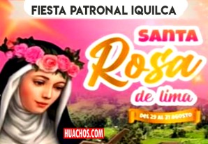 Gran fiesta patronal en honor a Santa Rosa de Lima de Iquilca | VIDEO Gran fiesta patronal en honor a Santa Rosa de Lima de Iquilca | VIDEO