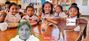 Valerosas estudiantes recuperan las energias con carne de caballo cortesía de Qali Warma Valerosas estudiantes recuperan las energias con carne de caballo cortesía de Qali Warma