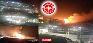Ica: Incendio y violentas explosiones en empresa minera china Shougang de Marcona Ica: Incendio y violentas explosiones en empresa minera china Shougang de Marcona