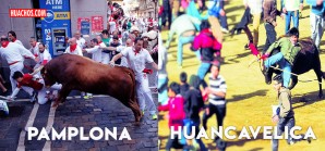 Vean la versión huancavelicana del encierro de toros de Pamplona, España | VIDEO Vean la versión huancavelicana del encierro de toros de Pamplona, España | VIDEO