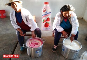 Los pobladores del anexo de Pichuta realizaron su primera producción de yogurt Los pobladores del anexo de Pichuta realizaron su primera producción de yogurt
