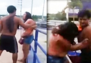 Un charapa energúmeno agrede brutalmente a su «material» - VIDEO Un charapa energúmeno agrede brutalmente a su «material» - VIDEO