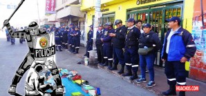 En megaoperativo fuerzas policiales sueñan desalojar hasta el último ambulante En megaoperativo fuerzas policiales sueñan desalojar hasta el último ambulante