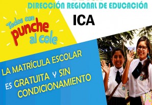 Comunicado de la Dirección Regional de Educación de Ica Comunicado de la Dirección Regional de Educación de Ica