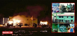 Pobladores enfurecidos incendiaron un puesto policial y patrulleros en Huancavelica | VIDEO Pobladores enfurecidos incendiaron un puesto policial y patrulleros en Huancavelica | VIDEO