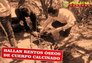 Poblador halla partes de cuerpo calcinado de mujer en el distrito de Chincho, Angaraes Poblador halla partes de cuerpo calcinado de mujer en el distrito de Chincho, Angaraes