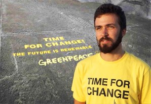 'Time for change': El tiempo cambia para este vándalo ecologista de la rica Greenpeace 'Time for change': El tiempo cambia para este vándalo ecologista de la rica Greenpeace