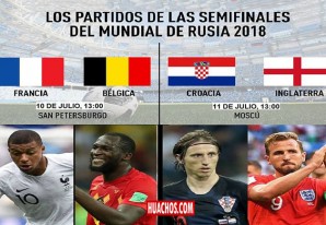 Las semifinales del Campeonato Mundial Rusia 2018 Las semifinales del Campeonato Mundial Rusia 2018