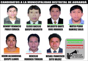 Candidatos a la Municipalidad distrital de Aurahuá, provincia de Castrovirreyna Candidatos a la Municipalidad distrital de Aurahuá, provincia de Castrovirreyna