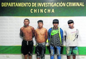 Cae en la red policial la peligrosa banda 'Los Sicarios juveniles de Chincha' Cae en la red policial la peligrosa banda 'Los Sicarios juveniles de Chincha'