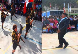 'Impresionante' desfile cívico escolar geométrico en el distrito de Acoria, Huancavelica 'Impresionante' desfile cívico escolar geométrico en el distrito de Acoria, Huancavelica