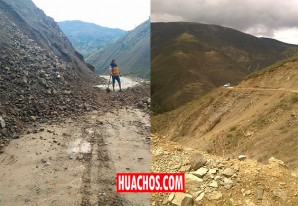 ¡Otra vez Andrés! Los tradicionales derrumbes del talud de la carretera Ñahuis-Huachos ¡Otra vez Andrés! Los tradicionales derrumbes del talud de la carretera Ñahuis-Huachos