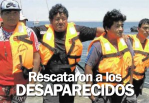 El mar devolvió a los 5 pescadores que estaban a la deriva desde el viernes 18 El mar devolvió a los 5 pescadores que estaban a la deriva desde el viernes 18