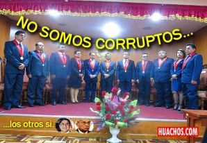 Magistrados de Huancavelica exclaman a los cuatro vientos que no son corruptos Magistrados de Huancavelica exclaman a los cuatro vientos que no son corruptos