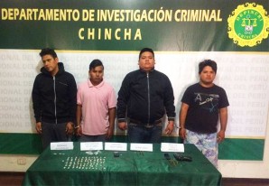 Caen en manos de la Ley temible banda chinchana de delincuentes Caen en manos de la Ley temible banda chinchana de delincuentes